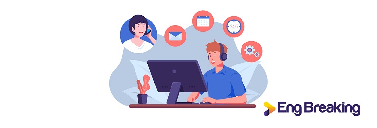 Contoh percakapan telepon di kantor dalam bahasa Inggris